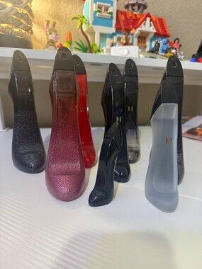 Carolina Herrera Multi-Color Stiletto Bottle Collection - Black, Red, Pink, Gray